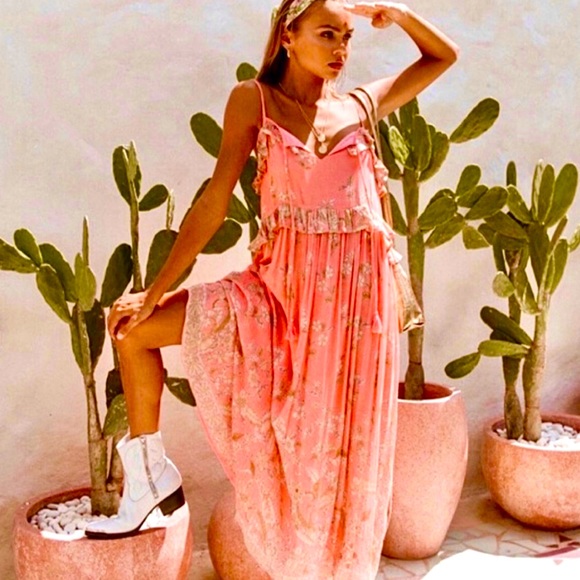 πΊπHPππΊ NWOT Spell & The Gypsy Hendrix Strappy Maxi Dress - Picture 3 of 16